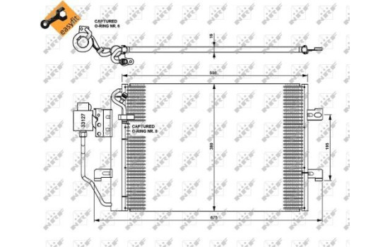 Condenseur, climatisation EASY FIT 35309 NRF, Image 3