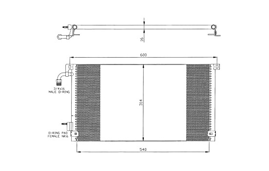 Condenseur, climatisation EASY FIT 35328 NRF, Image 7