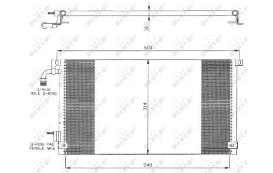 Condenseur, climatisation EASY FIT 35328 NRF, Image 6
