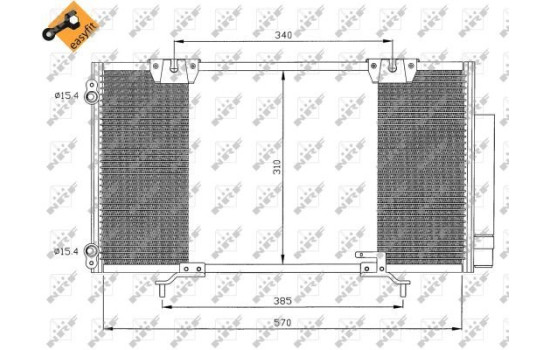 Condenseur, climatisation EASY FIT 35337 NRF, Image 6