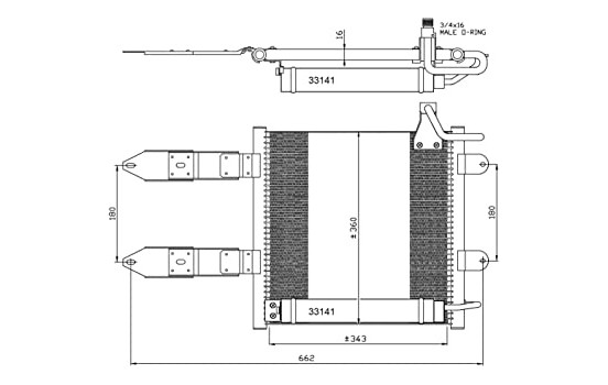 Condenseur, climatisation EASY FIT 35367 NRF, Image 2