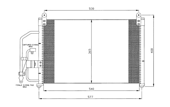 Condenseur, climatisation EASY FIT 35393 NRF, Image 7