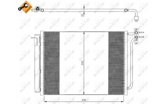 Condenseur, climatisation EASY FIT 35406 NRF, Image 2