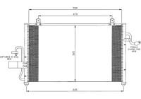 Condenseur, climatisation EASY FIT 35425 NRF