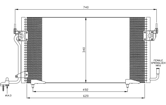 Condenseur, climatisation EASY FIT 35439 NRF, Image 5