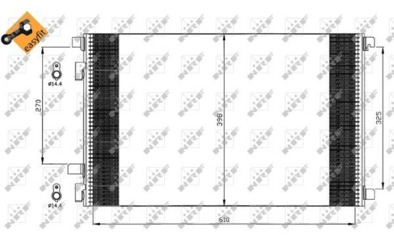 Condenseur, climatisation EASY FIT 35449 NRF, Image 4