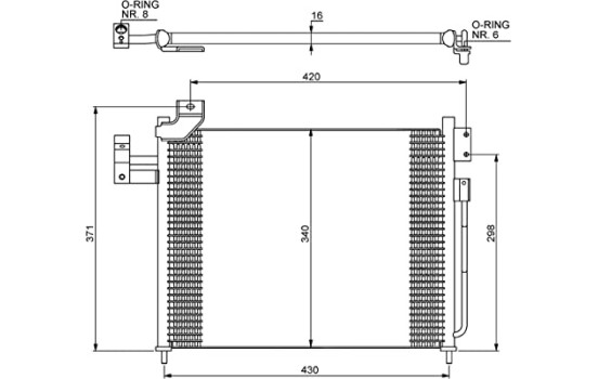Condenseur, climatisation EASY FIT 35460 NRF, Image 3