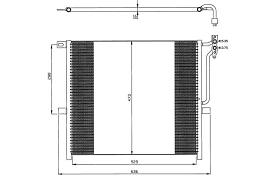 Condenseur, climatisation EASY FIT 35468 NRF, Image 2