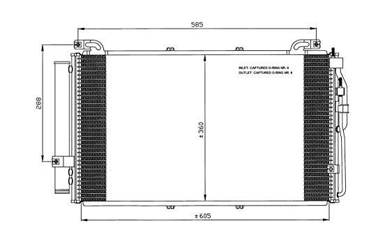 Condenseur, climatisation EASY FIT 35477 NRF, Image 2
