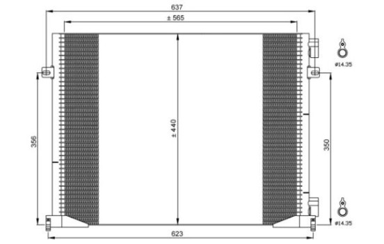 Condenseur, climatisation EASY FIT 35482 NRF, Image 2