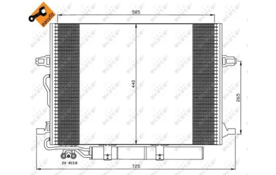 Condenseur, climatisation EASY FIT 35517 NRF, Image 6