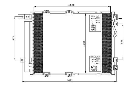 Condenseur, climatisation EASY FIT 35519 NRF, Image 2