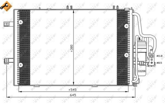 Condenseur, climatisation EASY FIT 35530 NRF, Image 3