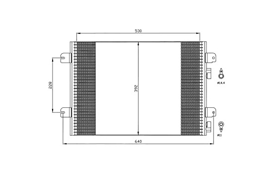 Condenseur, climatisation EASY FIT 35542 NRF, Image 2