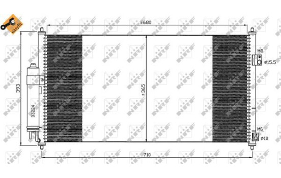 Condenseur, climatisation EASY FIT 35550 NRF