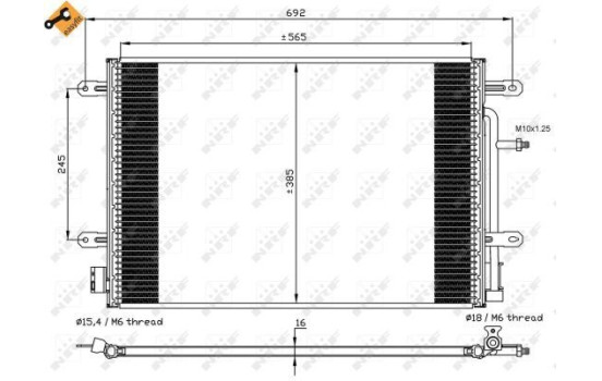 Condenseur, climatisation EASY FIT 35560 NRF, Image 4