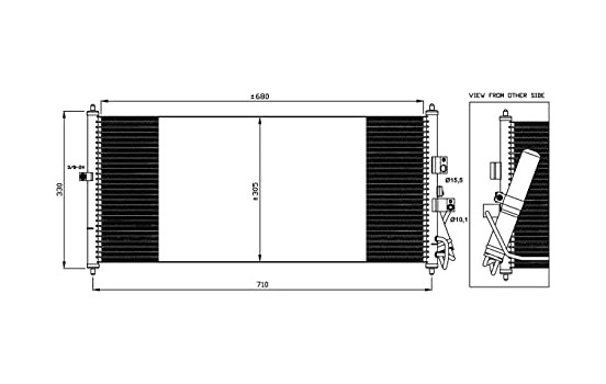 Condenseur, climatisation EASY FIT 35563 NRF, Image 2