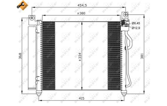 Condenseur, climatisation EASY FIT 35569 NRF