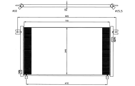 Condenseur, climatisation EASY FIT 35574 NRF, Image 2