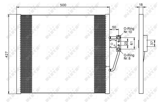 Condenseur, climatisation EASY FIT 35585 NRF, Image 2