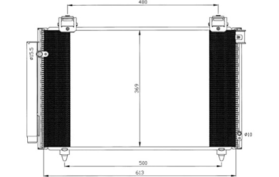 Condenseur, climatisation EASY FIT 35593 NRF, Image 3