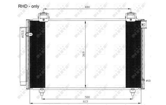 Condenseur, climatisation EASY FIT 35593 NRF, Image 4