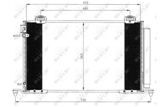 Condenseur, climatisation EASY FIT 35595 NRF, Image 6