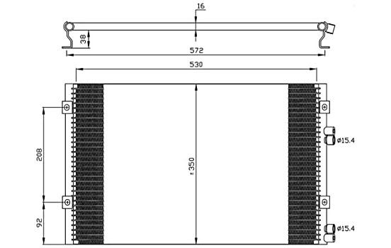 Condenseur, climatisation EASY FIT 35608 NRF, Image 2