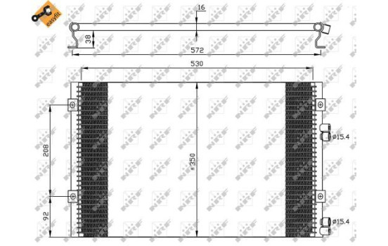 Condenseur, climatisation EASY FIT 35608 NRF, Image 3