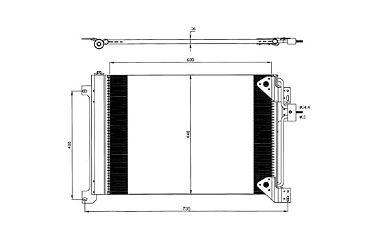 Condenseur, climatisation EASY FIT 35625 NRF, Image 2