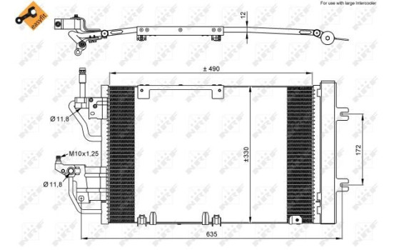 Condenseur, climatisation EASY FIT 35633 NRF, Image 3