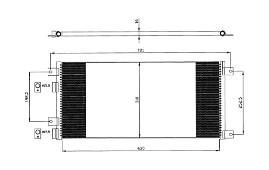 Condenseur, climatisation EASY FIT 35643 NRF, Image 2