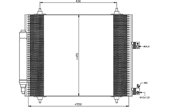 Condenseur, climatisation EASY FIT 35669 NRF, Image 5