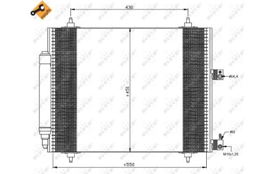 Condenseur, climatisation EASY FIT 35669 NRF, Image 6