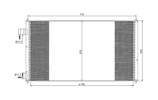 Condenseur, climatisation EASY FIT 35681 NRF, Image 2
