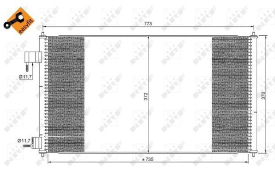 Condenseur, climatisation EASY FIT 35681 NRF, Image 4