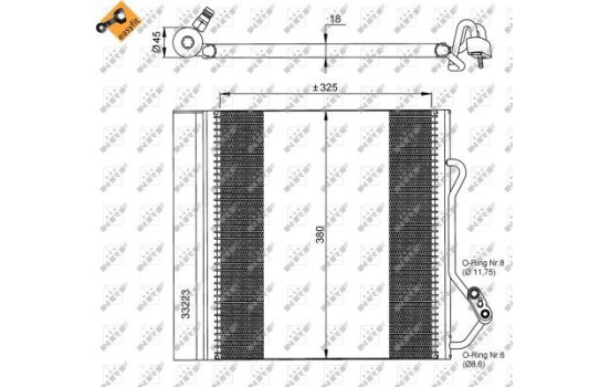 Condenseur, climatisation EASY FIT 35720 NRF, Image 3