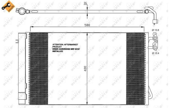 Condenseur, climatisation EASY FIT 35743 NRF, Image 4