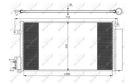 Condenseur, climatisation EASY FIT 35750 NRF, Image 2