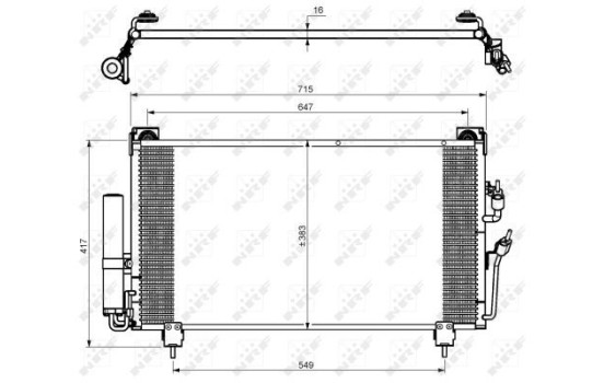 Condenseur, climatisation EASY FIT 35755 NRF, Image 5