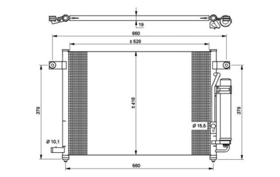 Condenseur, climatisation EASY FIT 35767 NRF, Image 2