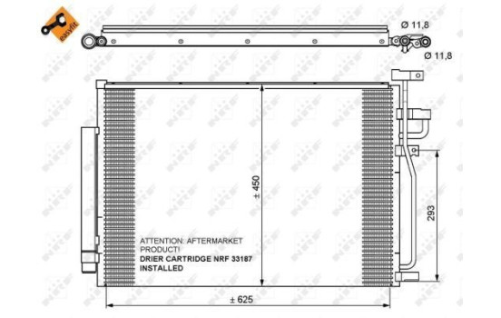 Condenseur, climatisation EASY FIT 35775 NRF, Image 3