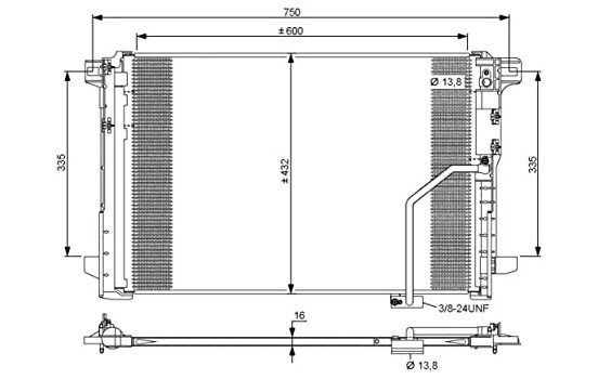 Condenseur, climatisation EASY FIT 35793 NRF, Image 2