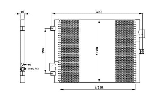 Condenseur, climatisation EASY FIT 35795 NRF, Image 2