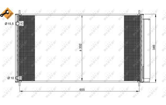 Condenseur, climatisation EASY FIT 35838 NRF, Image 6