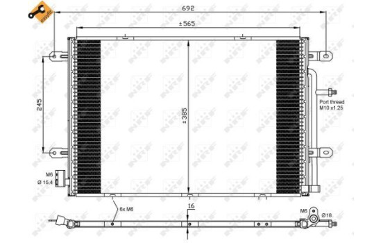 Condenseur, climatisation EASY FIT 35841 NRF, Image 6