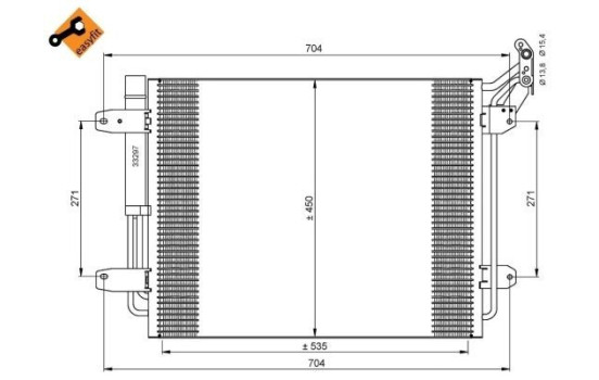 Condenseur, climatisation EASY FIT 35848 NRF, Image 3