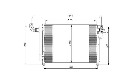 Condenseur, climatisation EASY FIT 35852 NRF, Image 6