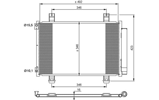 Condenseur, climatisation EASY FIT 35854 NRF, Image 7