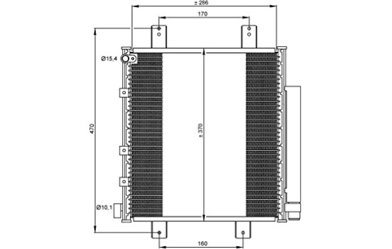 Condenseur, climatisation EASY FIT 35856 NRF
